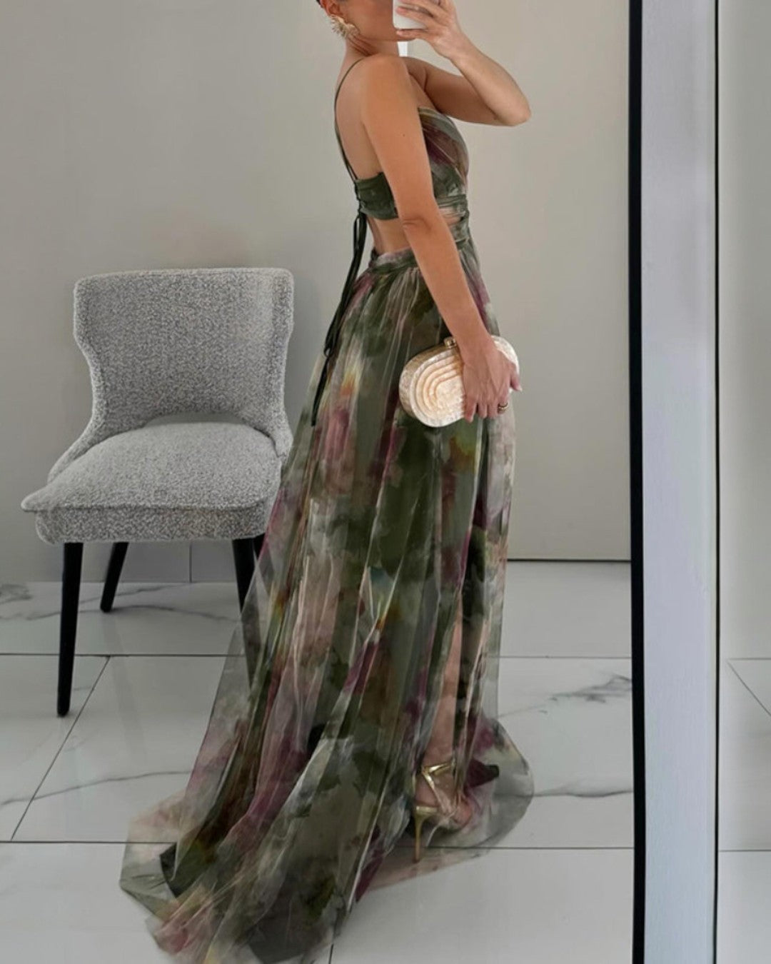 Giselle | Vestido largo estampado