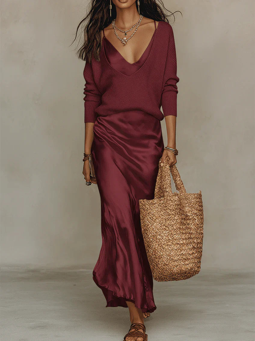 Isabela | Vestido Satinado