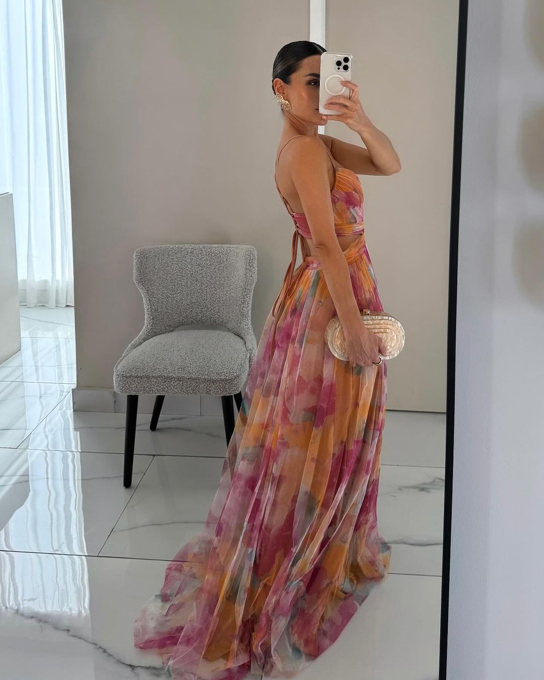 Giselle | Vestido largo estampado