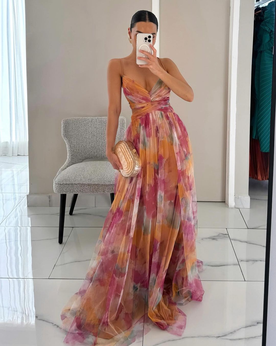 Giselle | Vestido largo estampado
