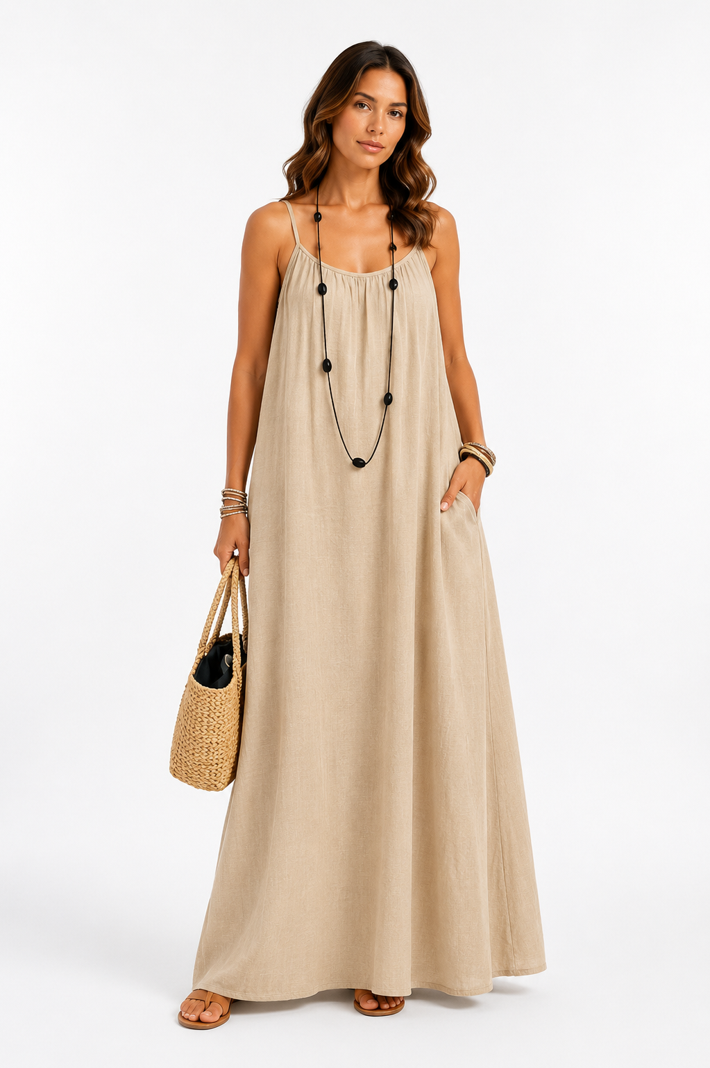 Alma - vestido con espalda descubierta ajustable