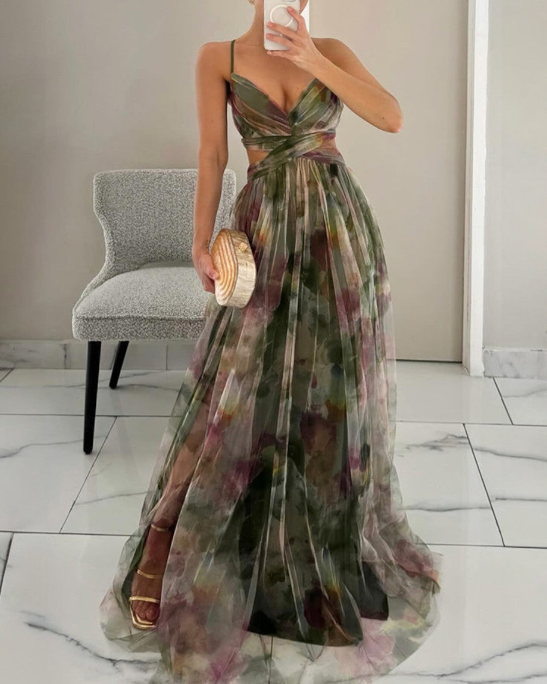 Giselle | Vestido largo estampado
