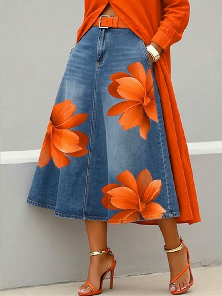 FLORENCIA | Falda Larga + Camisa GRATIS