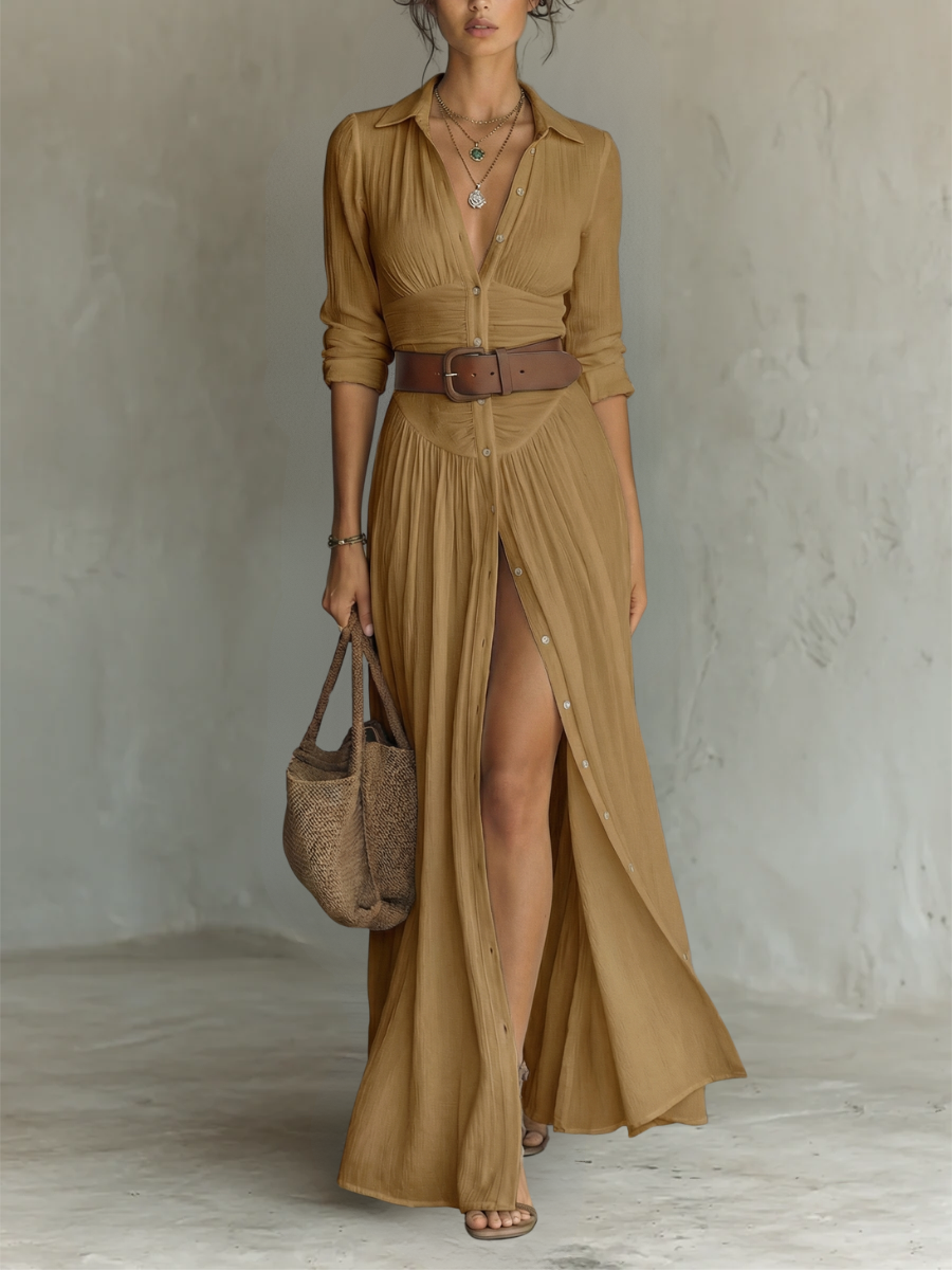 Vestido Lino Pure Elegance | Frescura Ancestral, Estilo Moderno