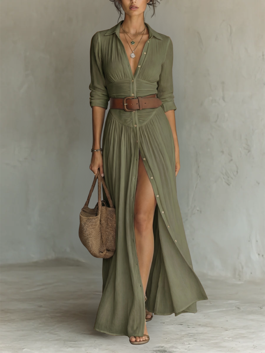Vestido Lino Pure Elegance | Frescura Ancestral, Estilo Moderno