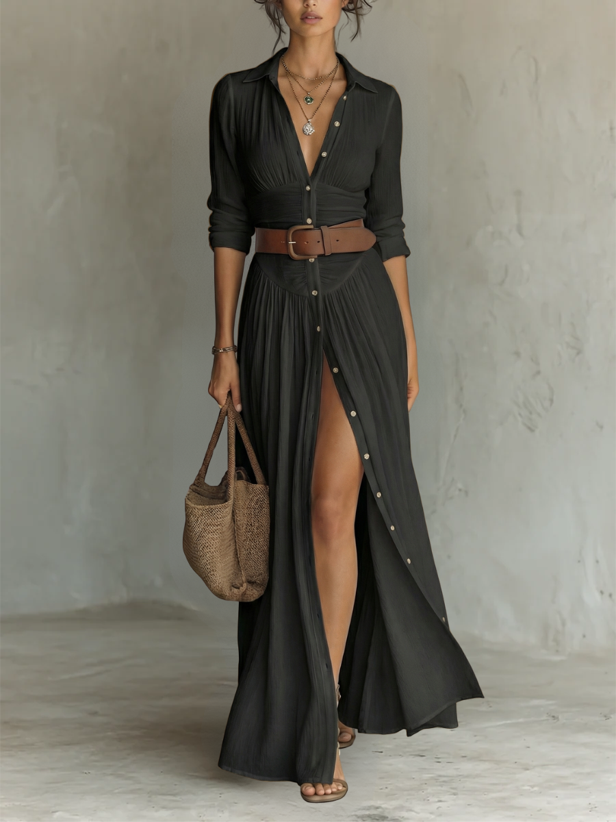 Vestido Lino Pure Elegance | Frescura Ancestral, Estilo Moderno