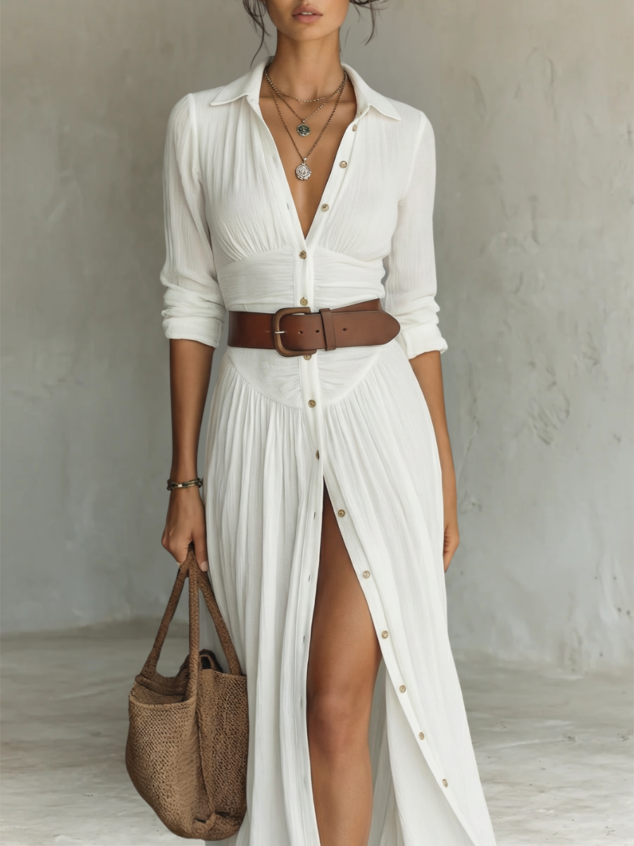 Vestido Lino Pure Elegance | Frescura Ancestral, Estilo Moderno