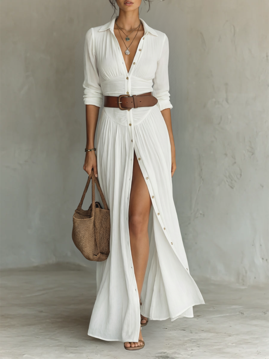 Vestido Lino Pure Elegance | Frescura Ancestral, Estilo Moderno