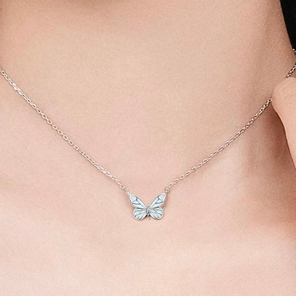 Blue Dream | Collar Mariposa Azul Luminosa
