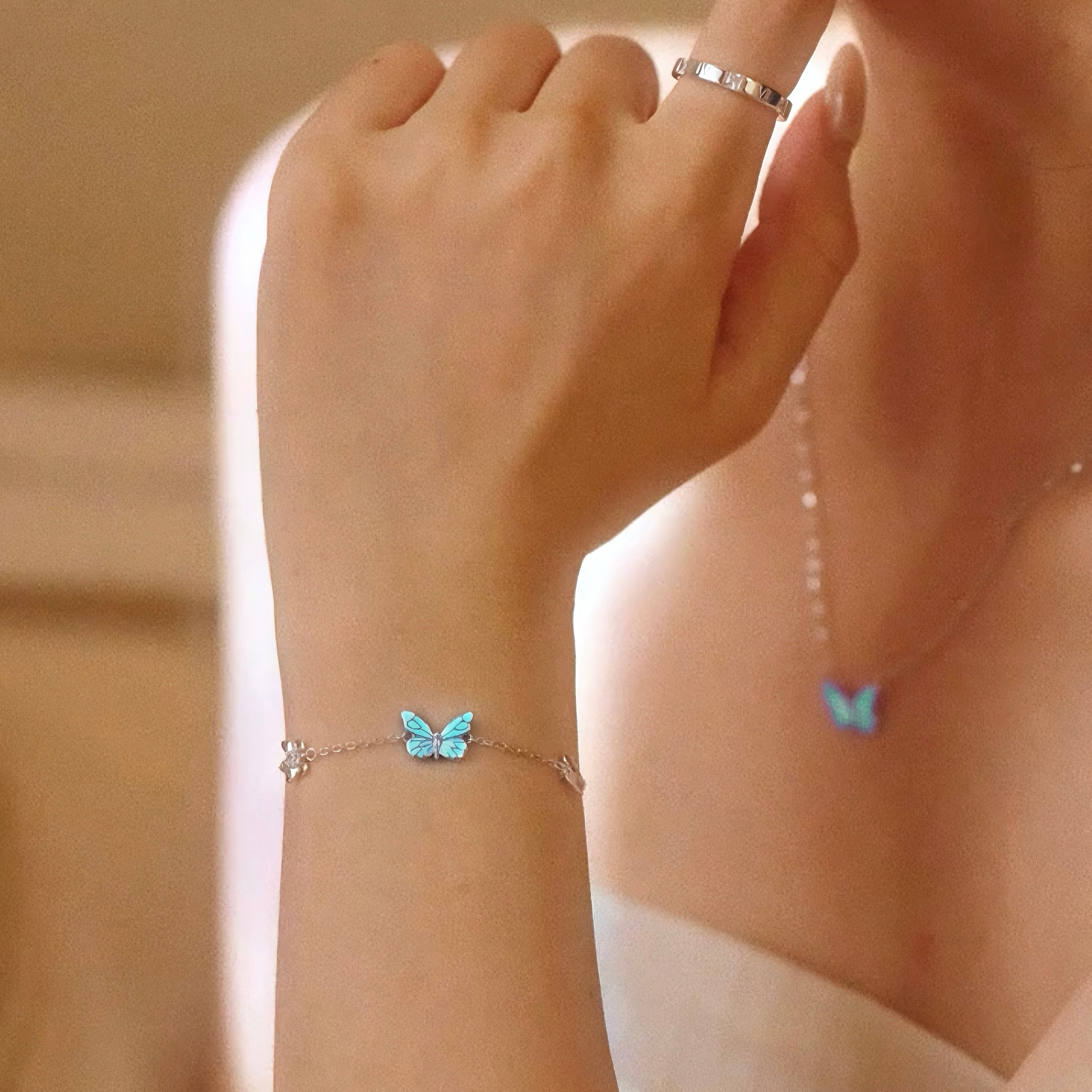 Blue Dream | Collar Mariposa Azul Luminosa