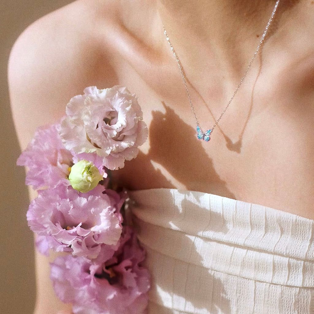 Blue Dream | Collar Mariposa Azul Luminosa