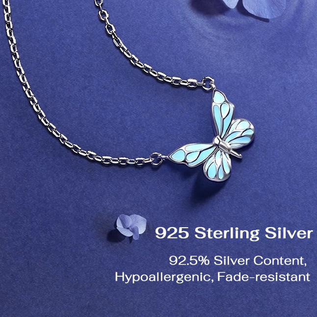 Blue Dream | Collar Mariposa Azul Luminosa