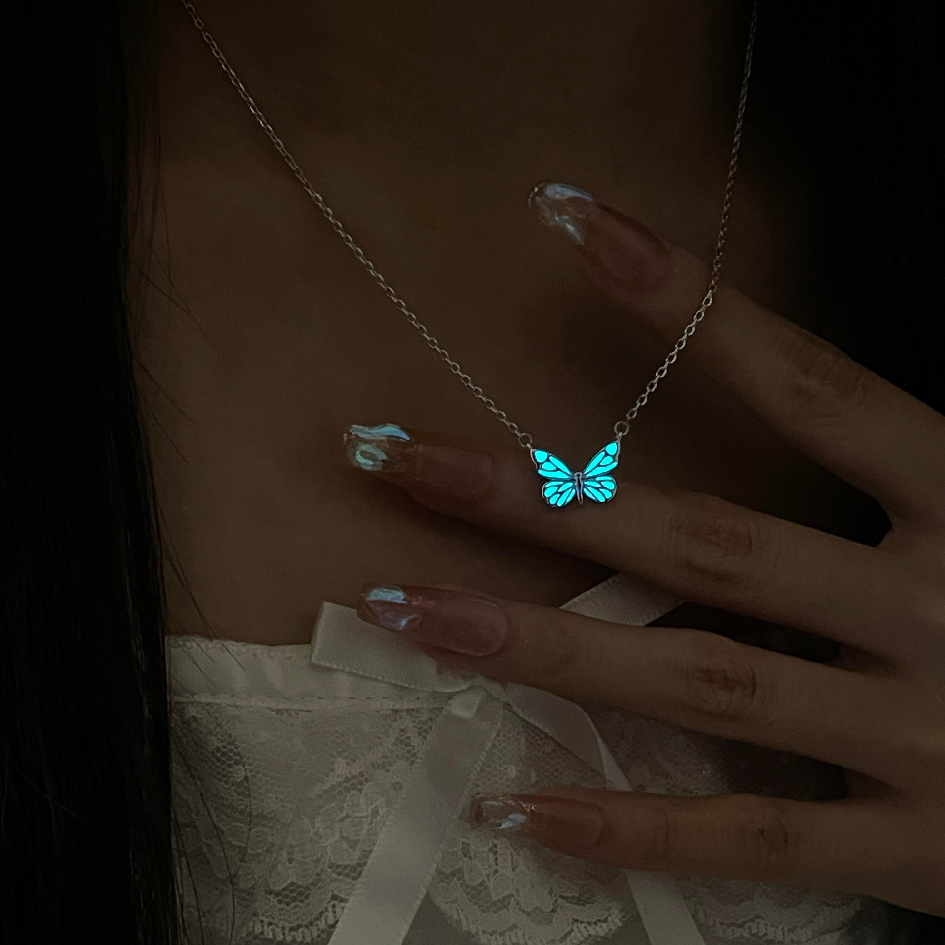 Blue Dream | Collar Mariposa Azul Luminosa