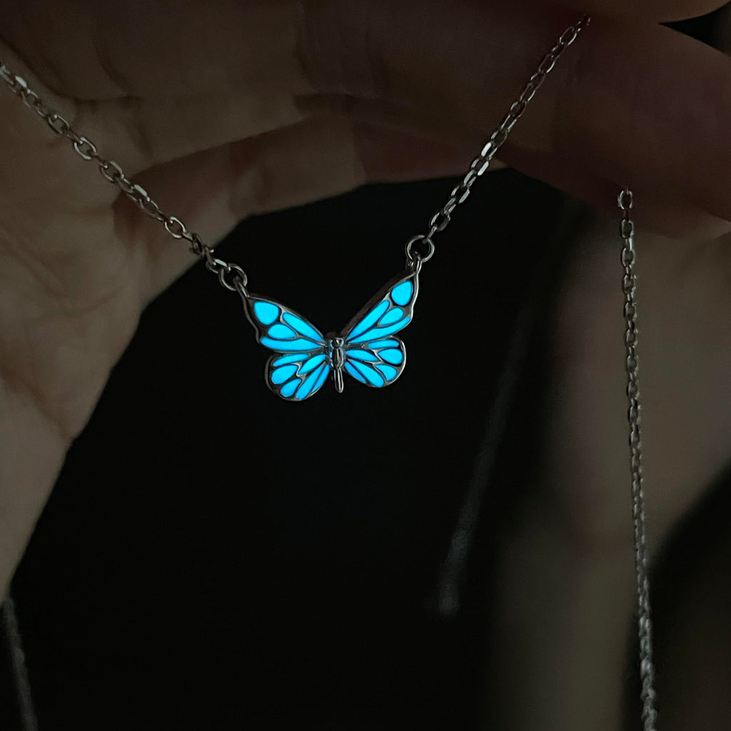 Blue Dream | Collar Mariposa Azul Luminosa