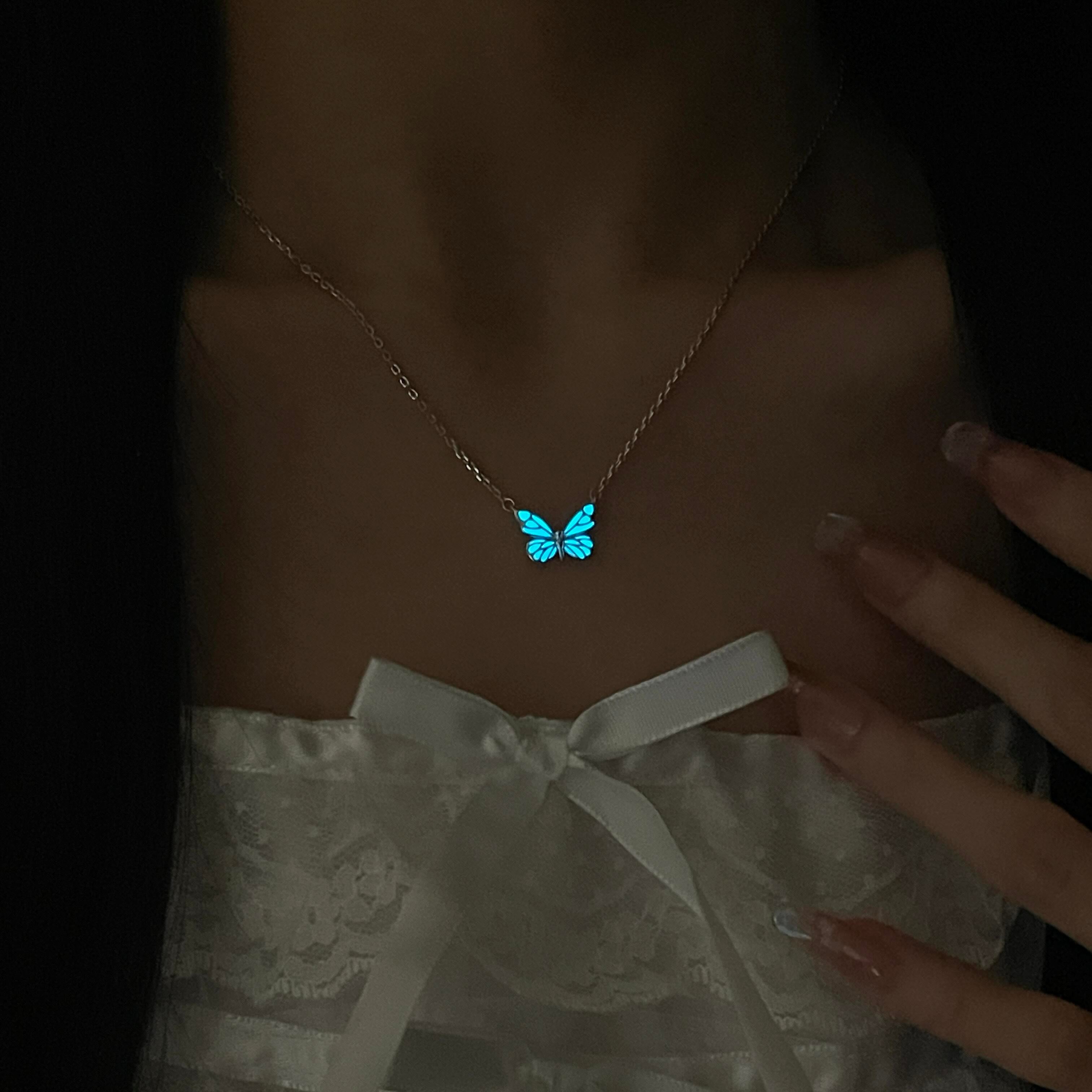 Blue Dream | Collar Mariposa Azul Luminosa