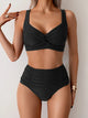 Nicoletta | Bikini Sin Tirantes con Tela Fruncida