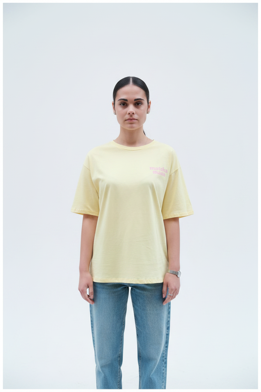 T-shirt MATCHA - Jaune 🇮🇹