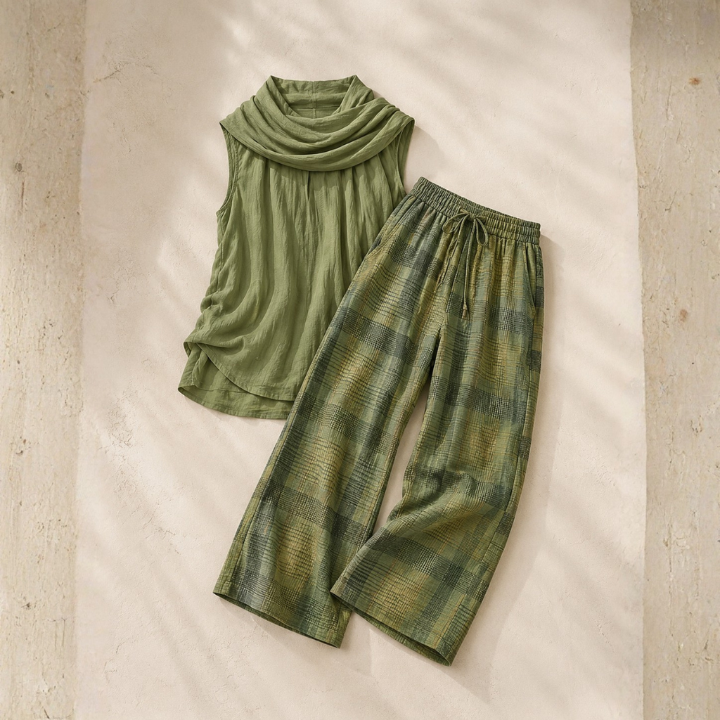 Ana Conjunto Natural | Comodidad Relajada con Elegancia Artesanal