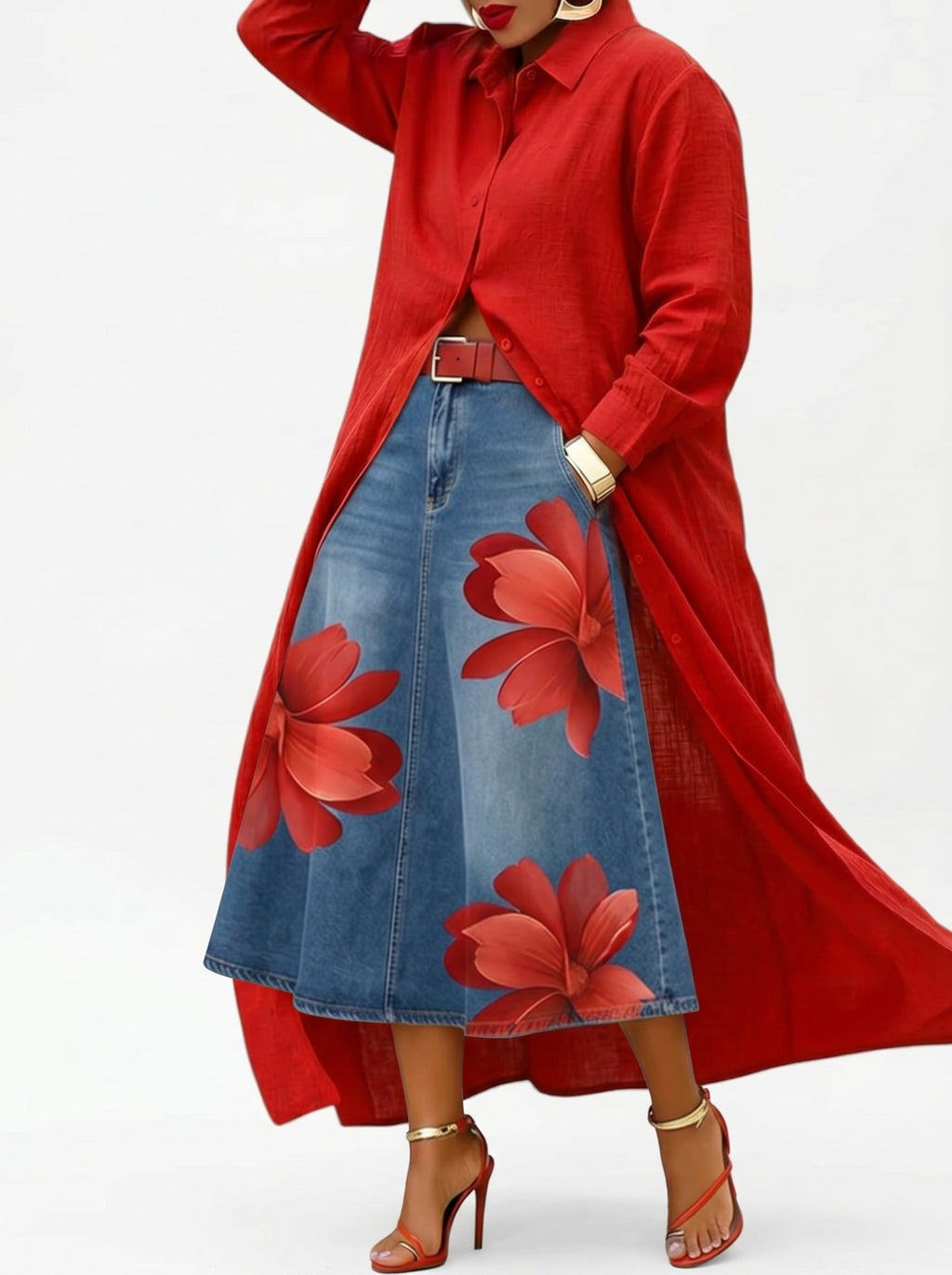 FLORENCIA | Falda Larga + Camisa GRATIS