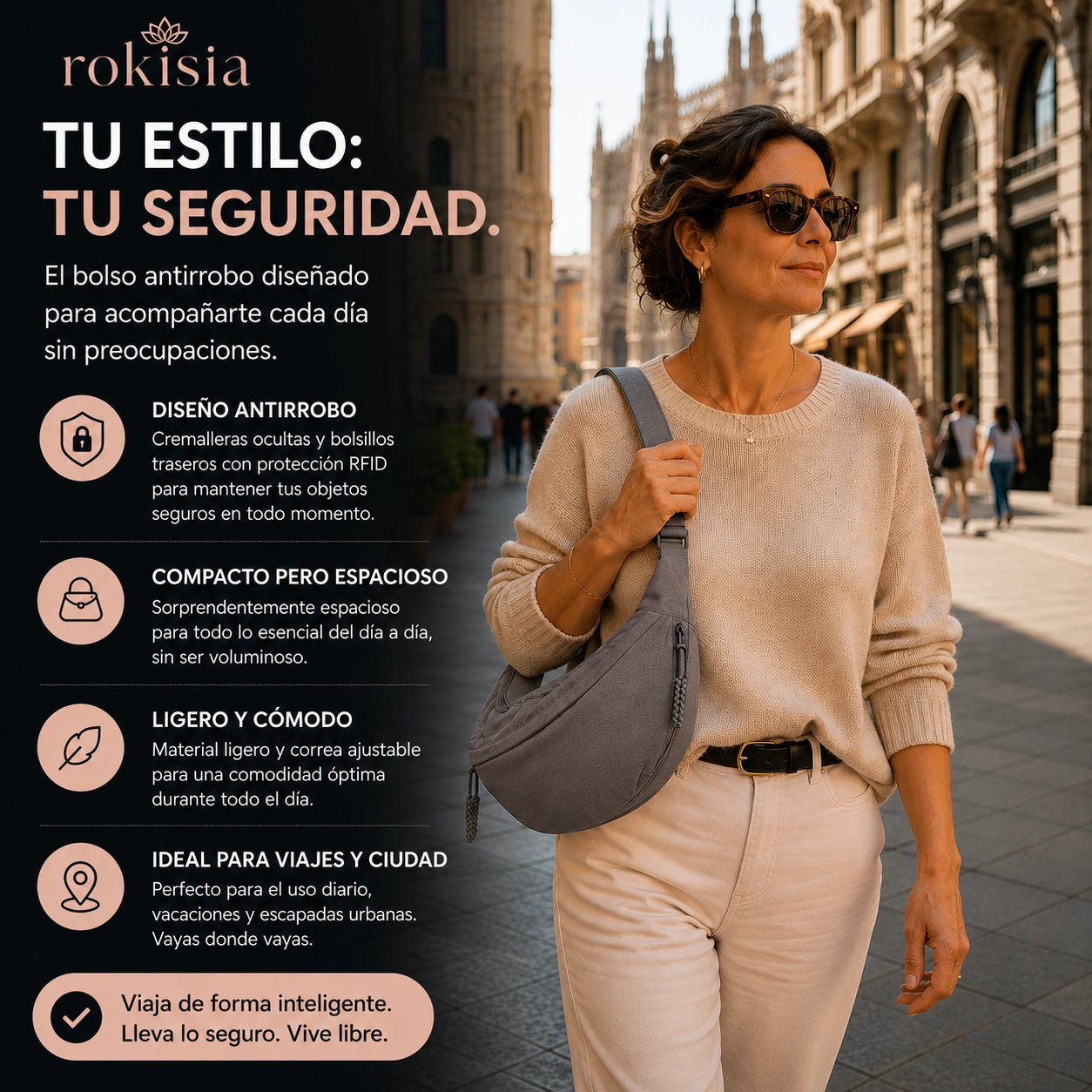 Luna | Bolso de Hombro Ajustable