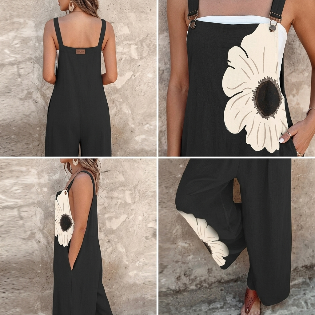 Mono Black Sunflower |  Actitud Pura y Comodidad sin Filtros